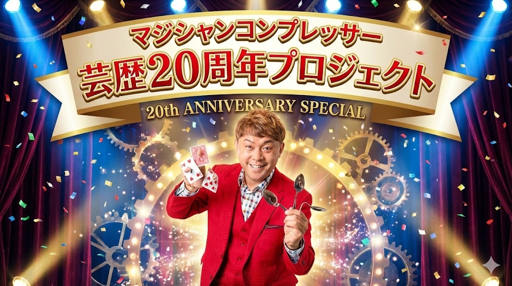 マジシャン コンプレッサー芸歴２０周年プロジェクト