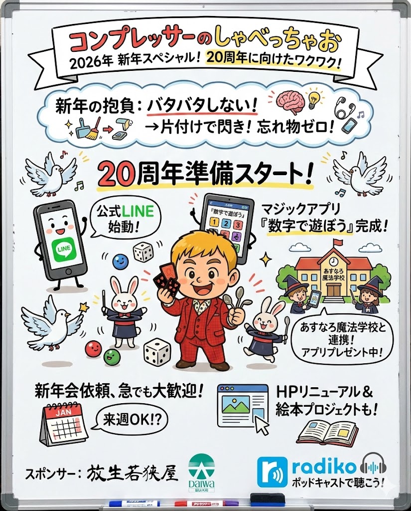新年初収録！20周年に向けたワクワクが止まらない