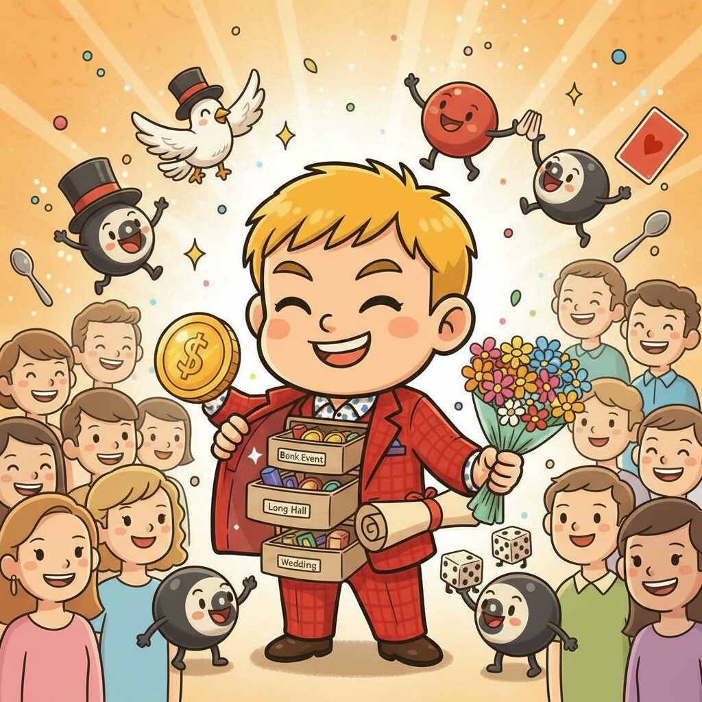 自分の年齢にあったマジックショー ― プロ18年目の気づき 5 年齢にあったマジックショー イラスト